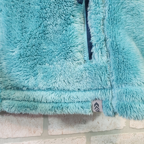Free Country Womens Teal Soft Cozy Full Zip Vest L - Picture 8 of 13